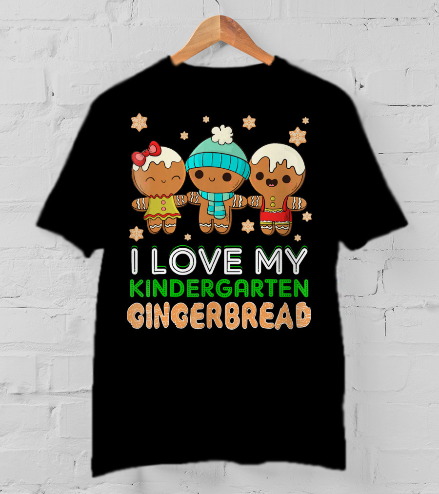 I Love My Kindergarten Gingerbread T-Shirt