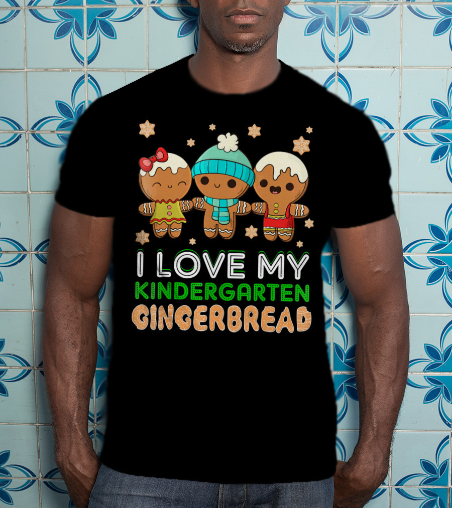 I Love My Kindergarten Gingerbread T-Shirt