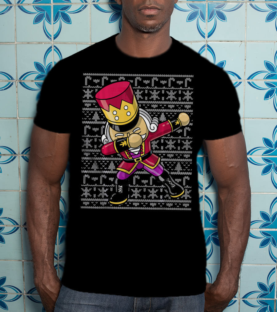 Christmas Nutcracker Dabbing Ugly T-Shirt