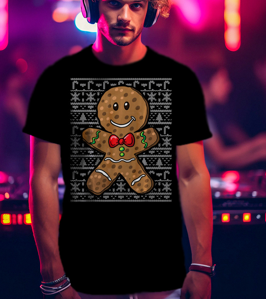 Gingerbread Man Christmas Holiday T-Shirt