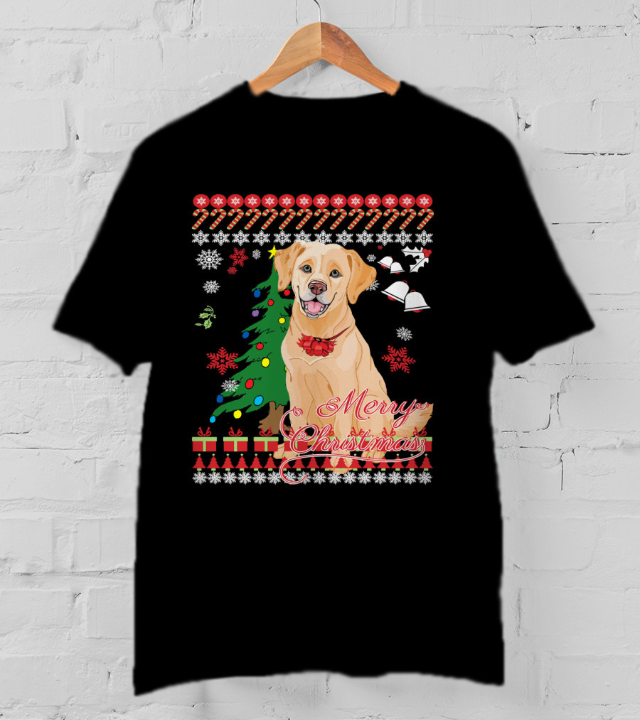 Merry Christmas Labrador Ugly T-Shirt