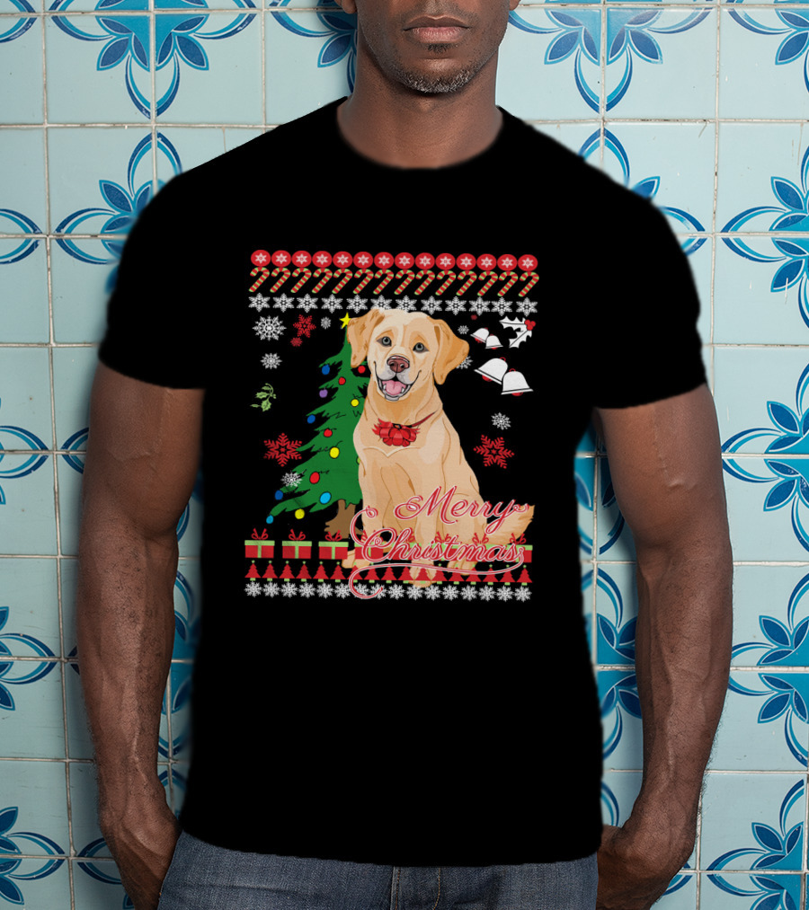 Merry Christmas Labrador Ugly T-Shirt
