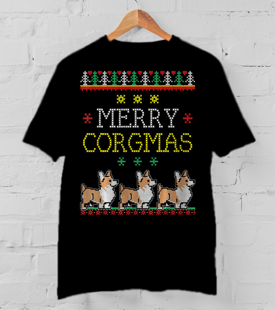 Merry Corgmas Corgi Pet Dog Christmas T-Shirt