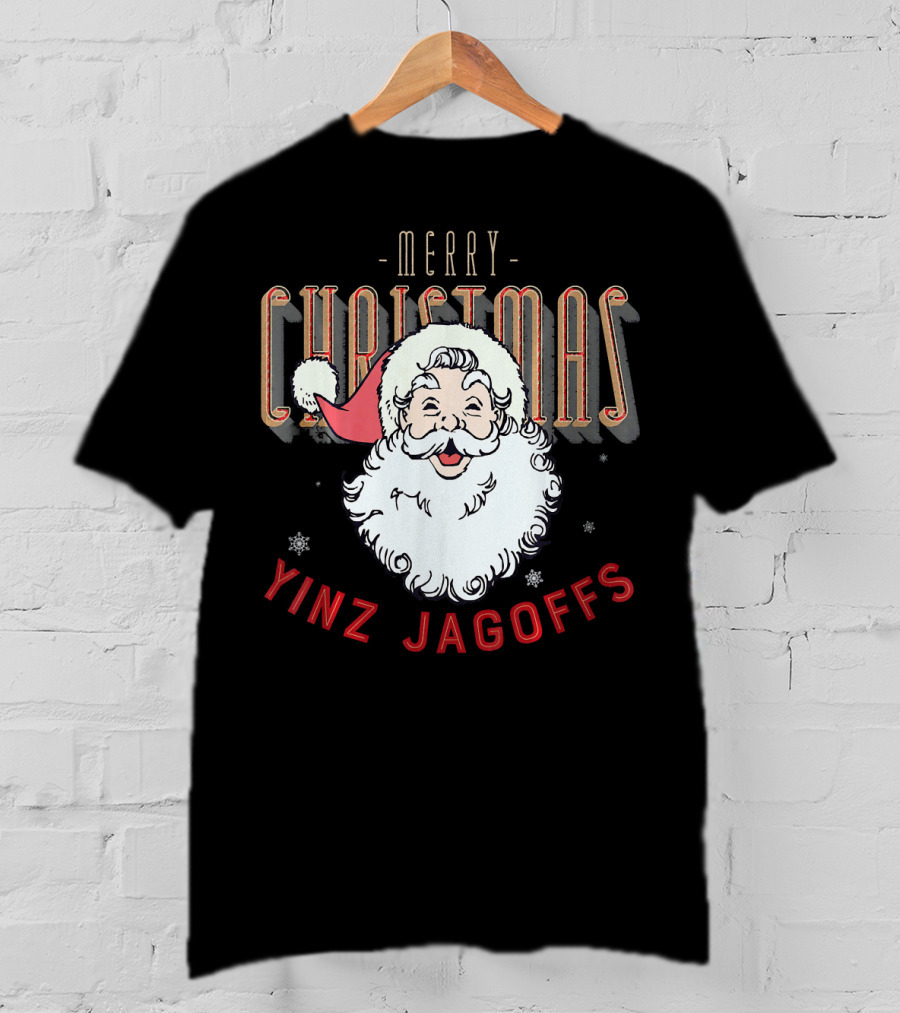 Merry Christmas Yinz Jagoffs Santa Clause Pitts T-Shirt
