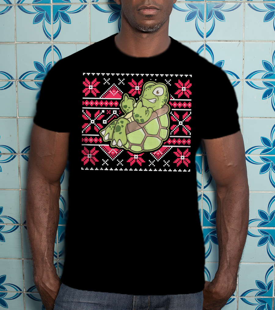 Ugly Christmas Turtle T-Shirt
