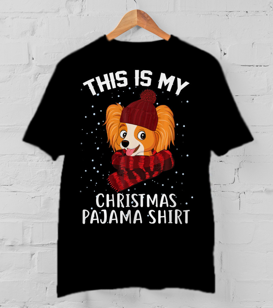 This Is My Christmas Pajama Shirt Papillon T-Shirt