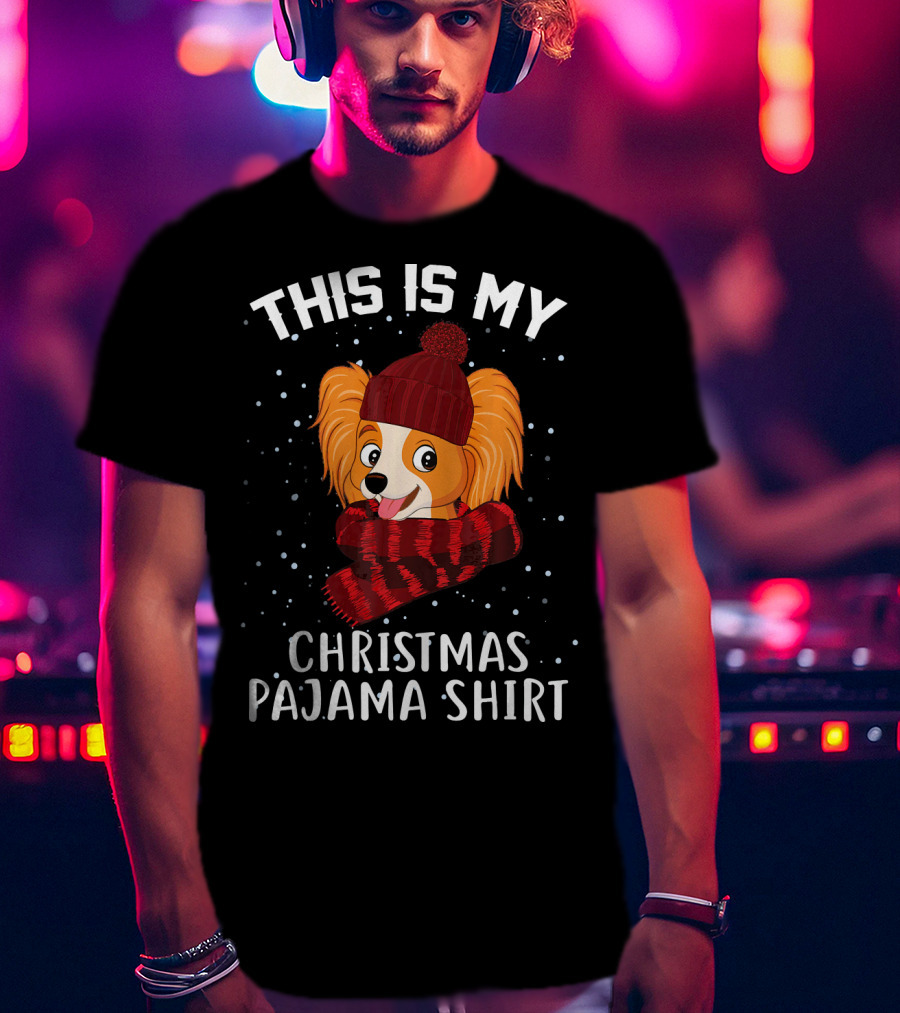 This Is My Christmas Pajama Shirt Papillon T-Shirt