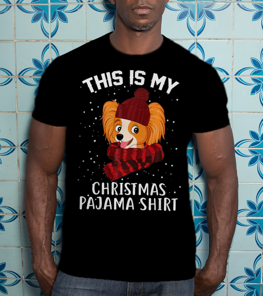 This Is My Christmas Pajama Shirt Papillon T-Shirt