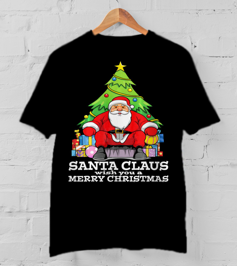 Santa Claus Wish You A Merry Christmas T-Shirt