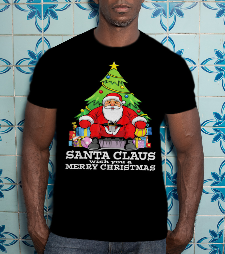 Santa Claus Wish You A Merry Christmas T-Shirt