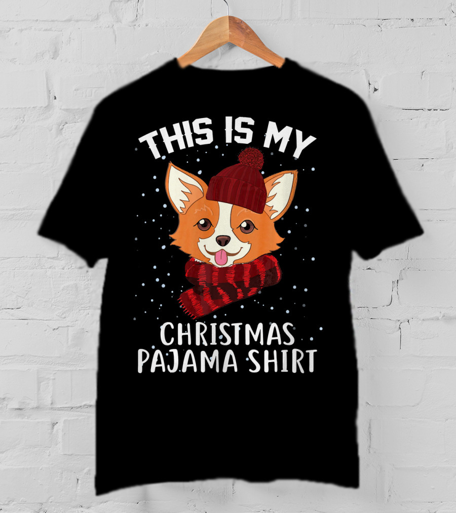 This Is My Christmas Pajama Shirt Corgi T-Shirt