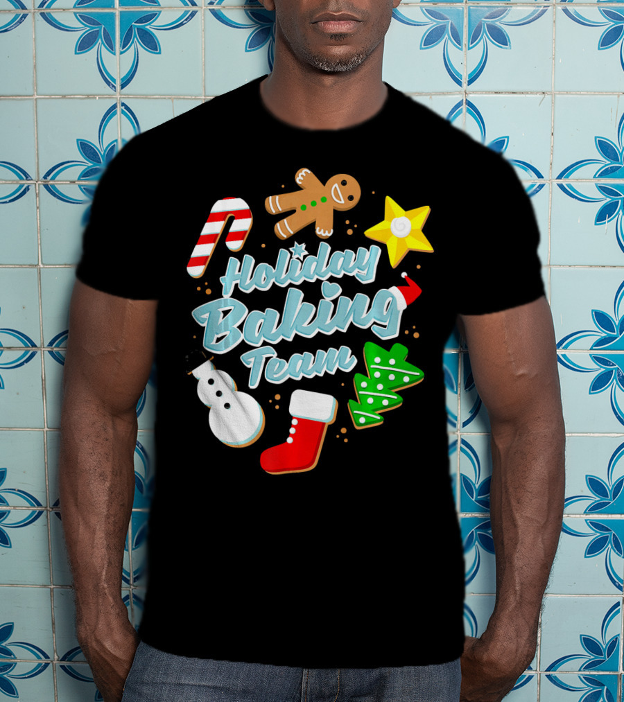 Holiday Baking Team Ugly Christmas Funny Baker T-Shirt
