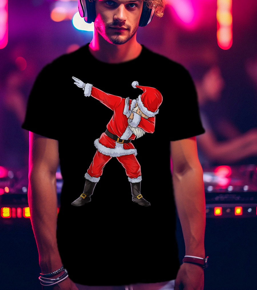 Dabbing Santa Christmas Dance Pose T-Shirt
