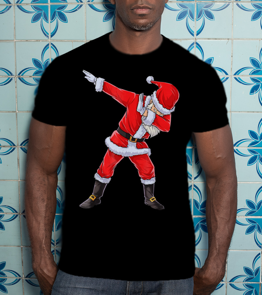 Dabbing Santa Christmas Dance Pose T-Shirt
