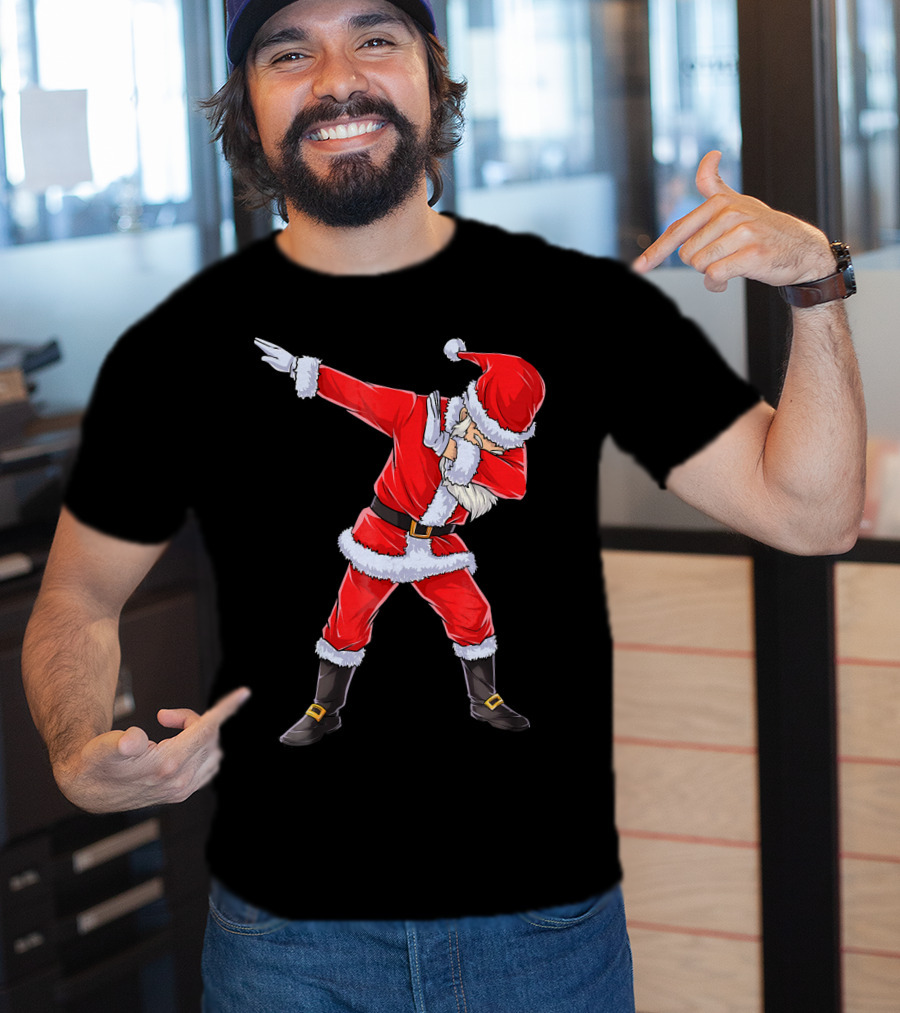 Dabbing Santa Christmas Dance Pose T-Shirt