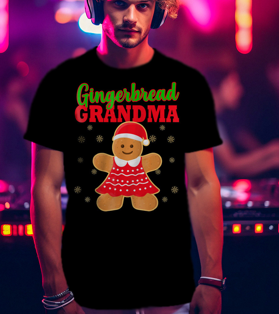 Gingerbread Grandma Matching Family Christmas Ginge T-Shirt
