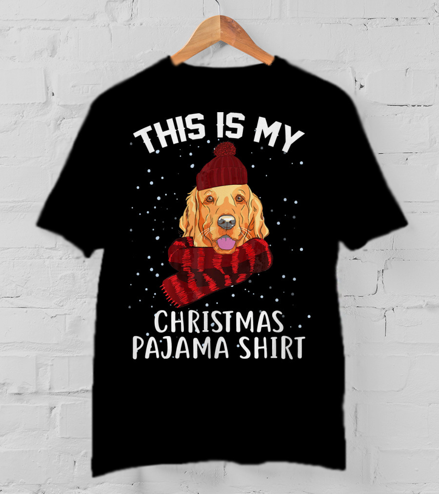This Is My Christmas Pajama Shirt Golden Retriever T-Shirt