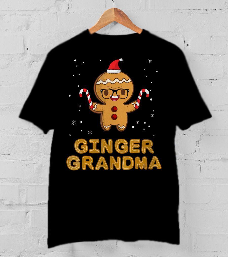 Ginger Grandma Matching Gingerbread Family T-Shirt