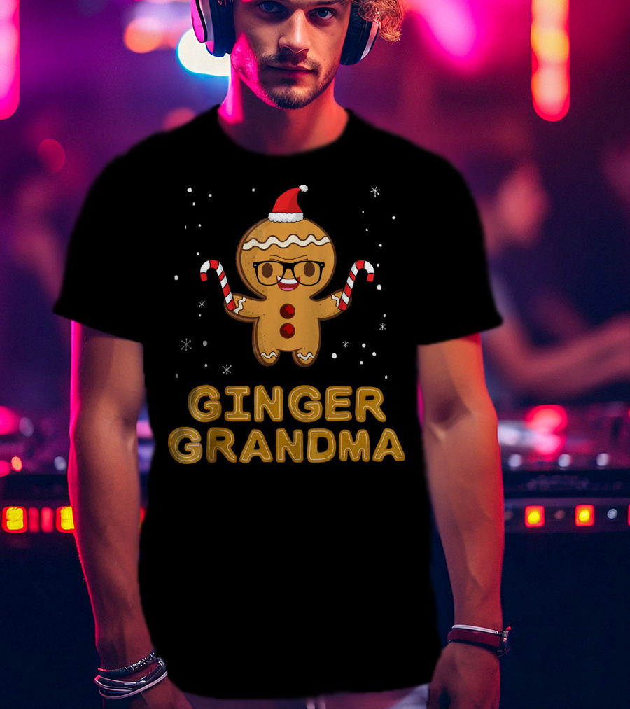 Ginger Grandma Matching Gingerbread Family T-Shirt