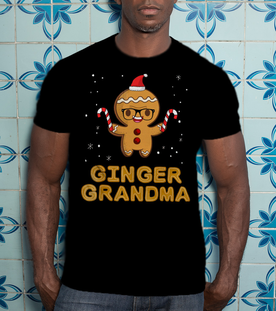 Ginger Grandma Matching Gingerbread Family T-Shirt