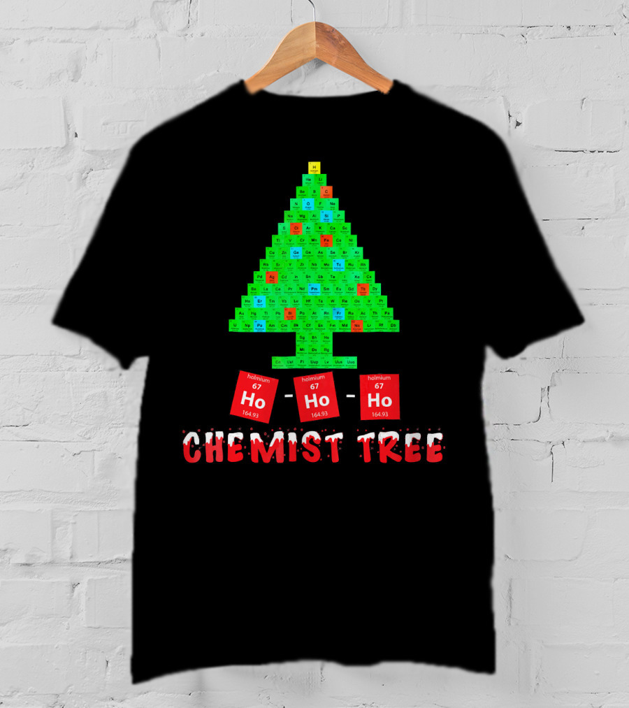 Chemist Tree Ho Ho Ho Unique Chemistry T-Shirt