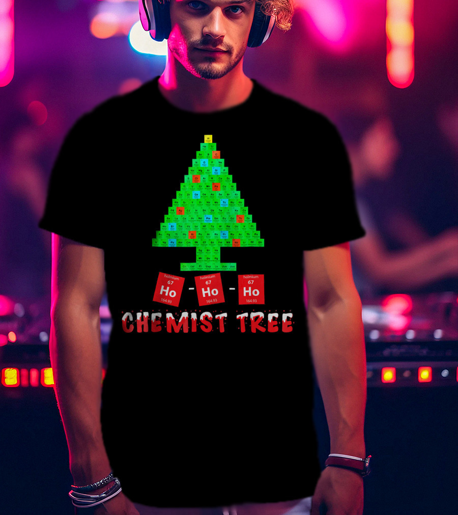 Chemist Tree Ho Ho Ho Unique Chemistry T-Shirt