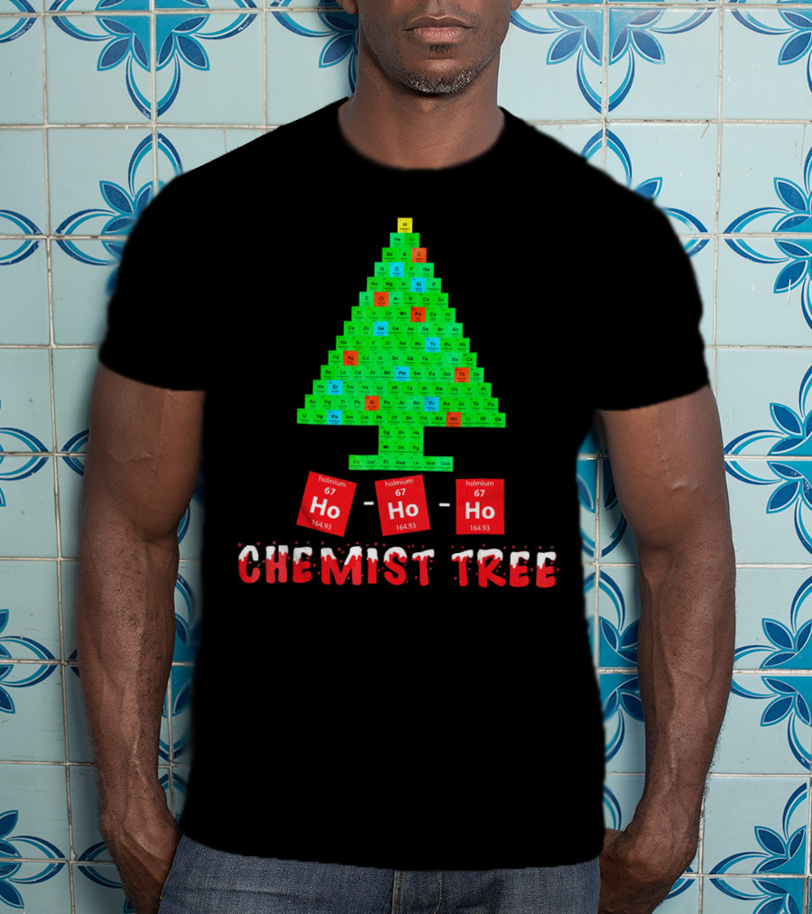Chemist Tree Ho Ho Ho Unique Chemistry T-Shirt