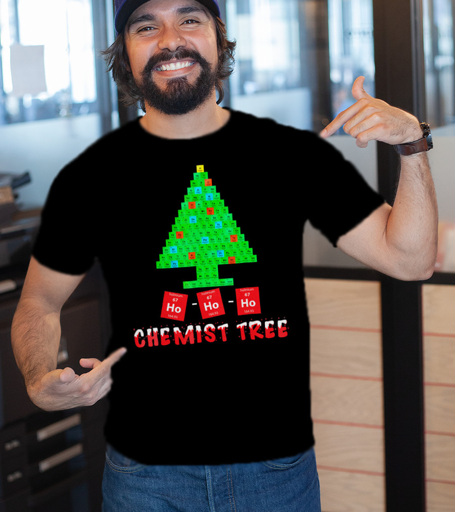 Chemist Tree Ho Ho Ho Unique Chemistry T-Shirt