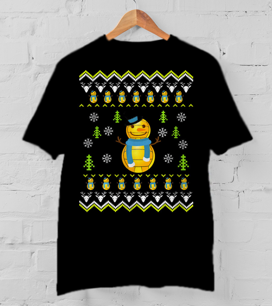 Water Polo Snowman Ugly Christmas T-Shirt