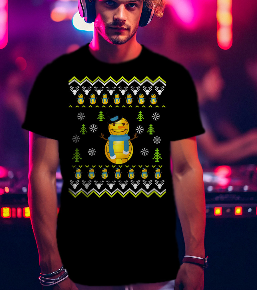 Water Polo Snowman Ugly Christmas T-Shirt