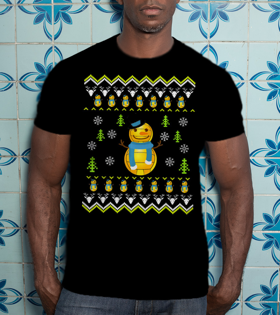 Water Polo Snowman Ugly Christmas T-Shirt