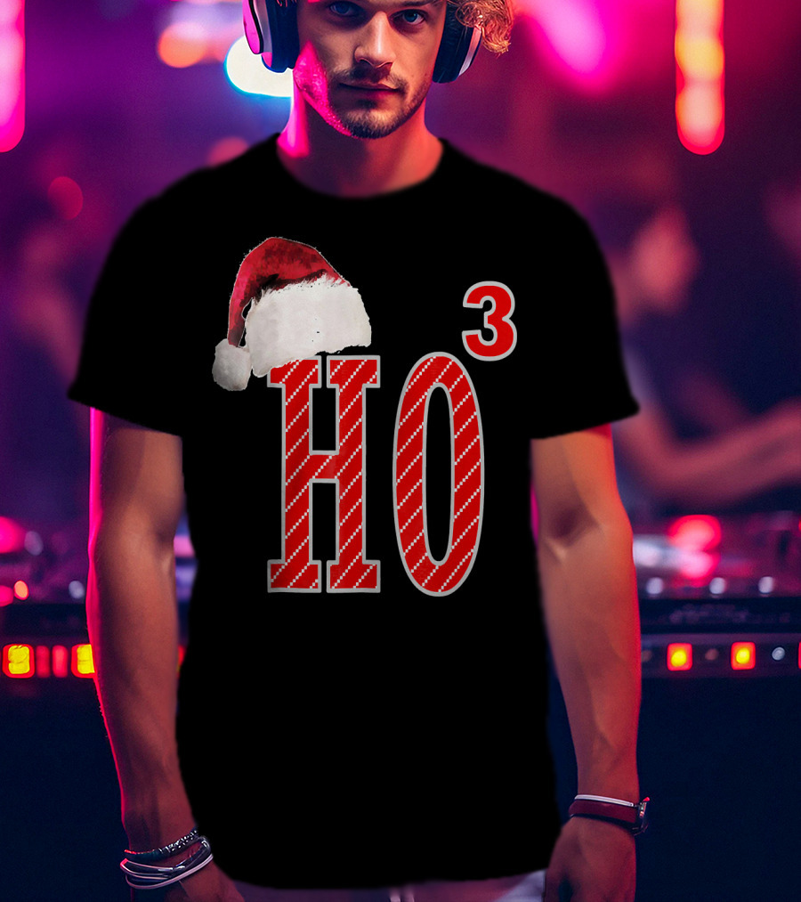 Ugly Christmas Santa Hat Ho Ho³ T-Shirt