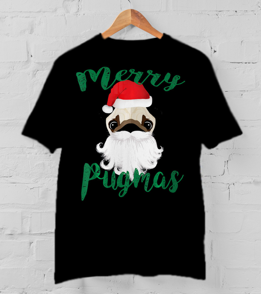 Merry Pugmas Pug Pug T-Shirt
