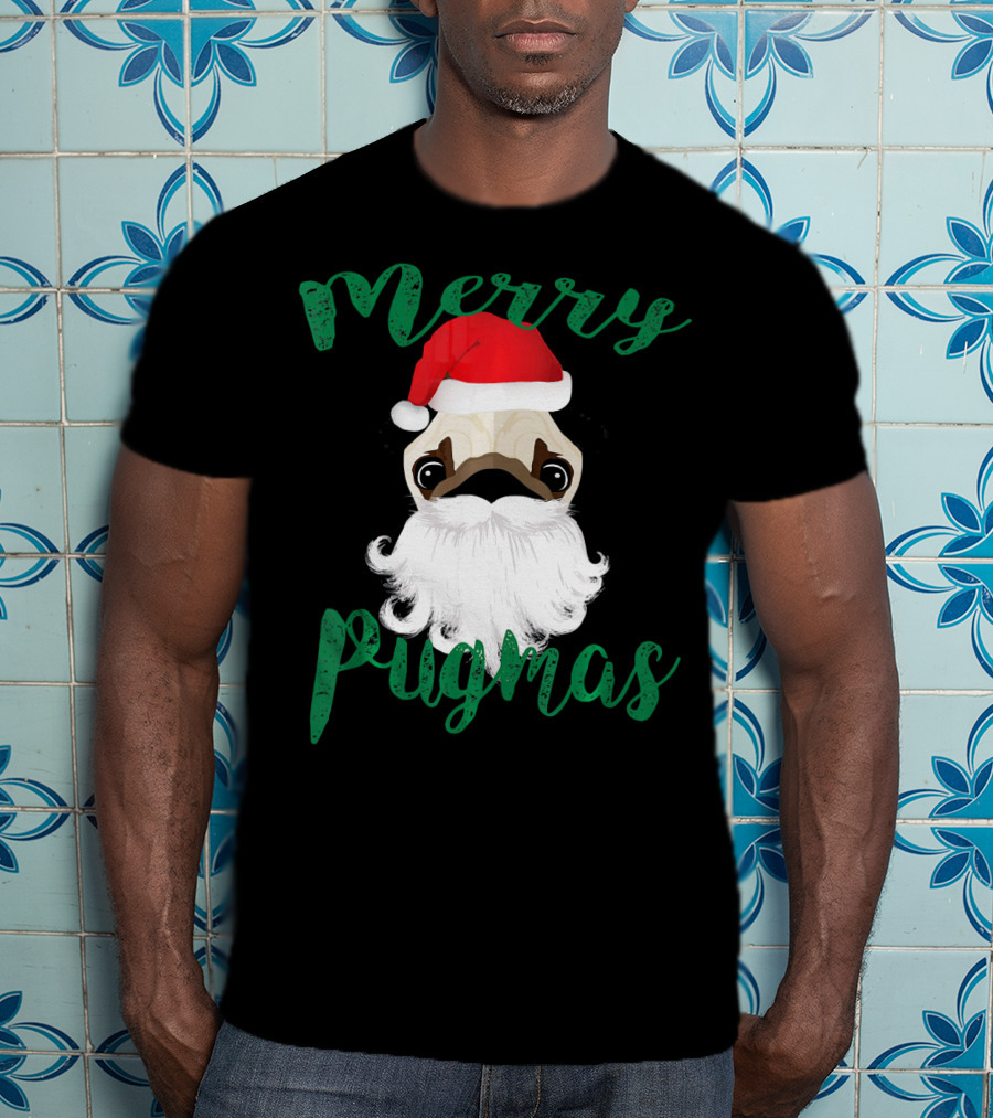 Merry Pugmas Pug Pug T-Shirt