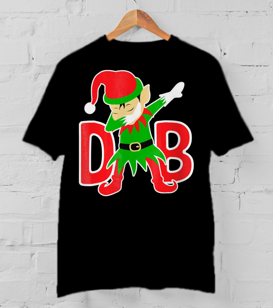 Dabbing Christmas Elf Cute Christmas Holidays T-Shirt