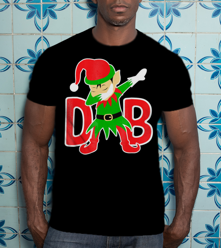 Dabbing Christmas Elf Cute Christmas Holidays T-Shirt