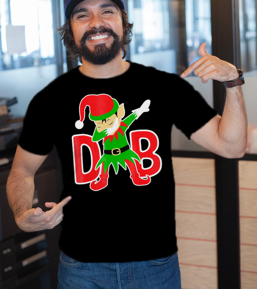 Dabbing Christmas Elf Cute Christmas Holidays T-Shirt