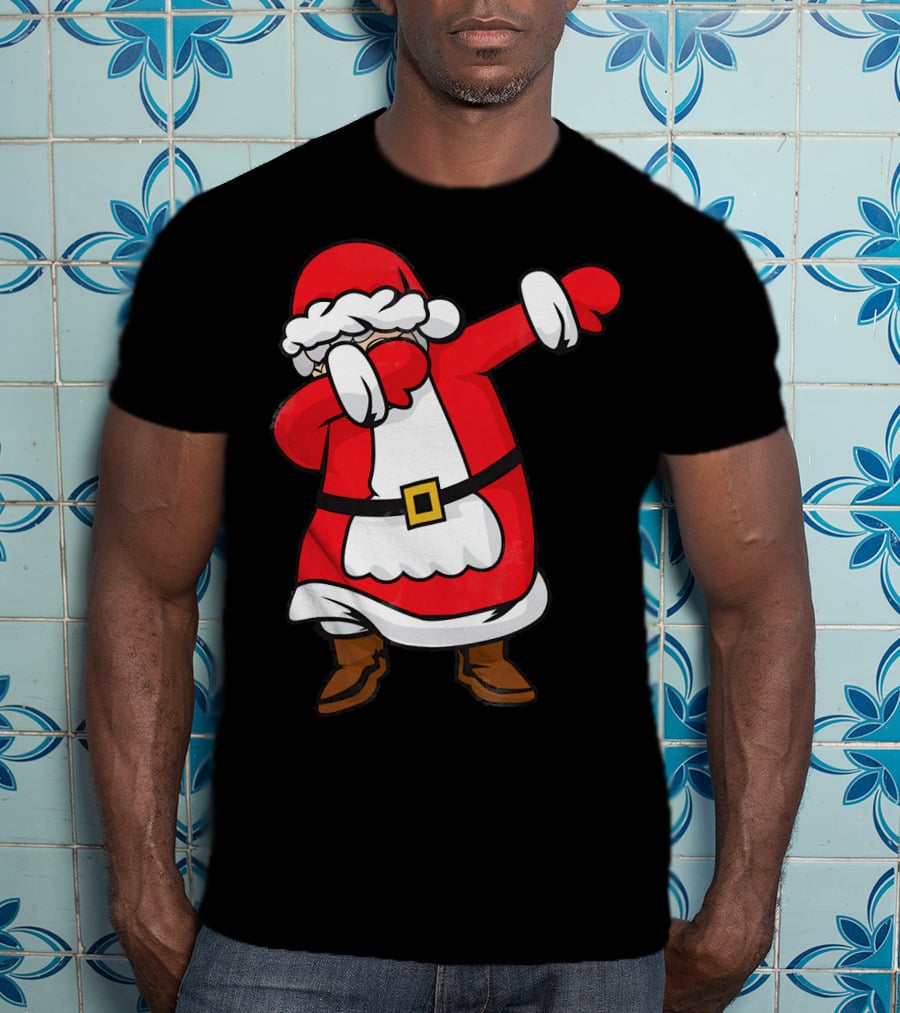 Mrs. Santa Claus Dabbing Christmas Fun T-Shirt