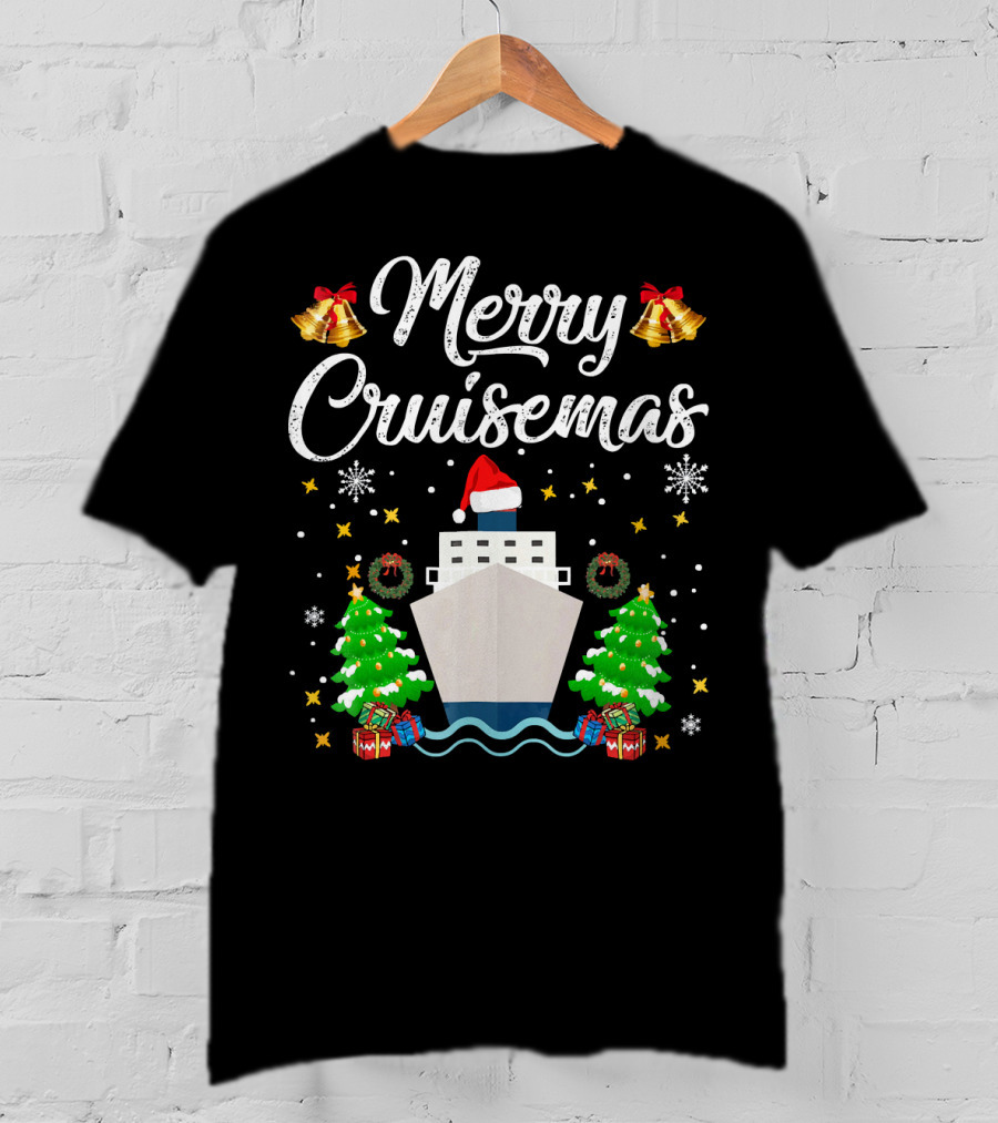 Merry Cruisemas Cruise Ship Christmas Holiday Family Adventure T-Shirt