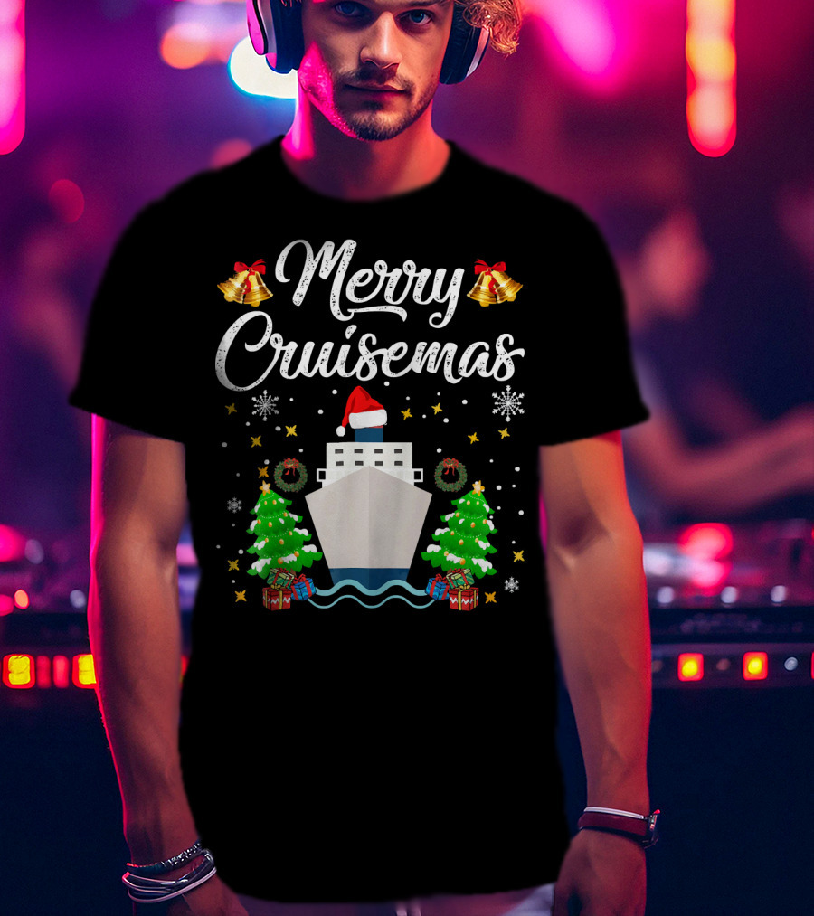 Merry Cruisemas Cruise Ship Christmas Holiday Family Adventure T-Shirt