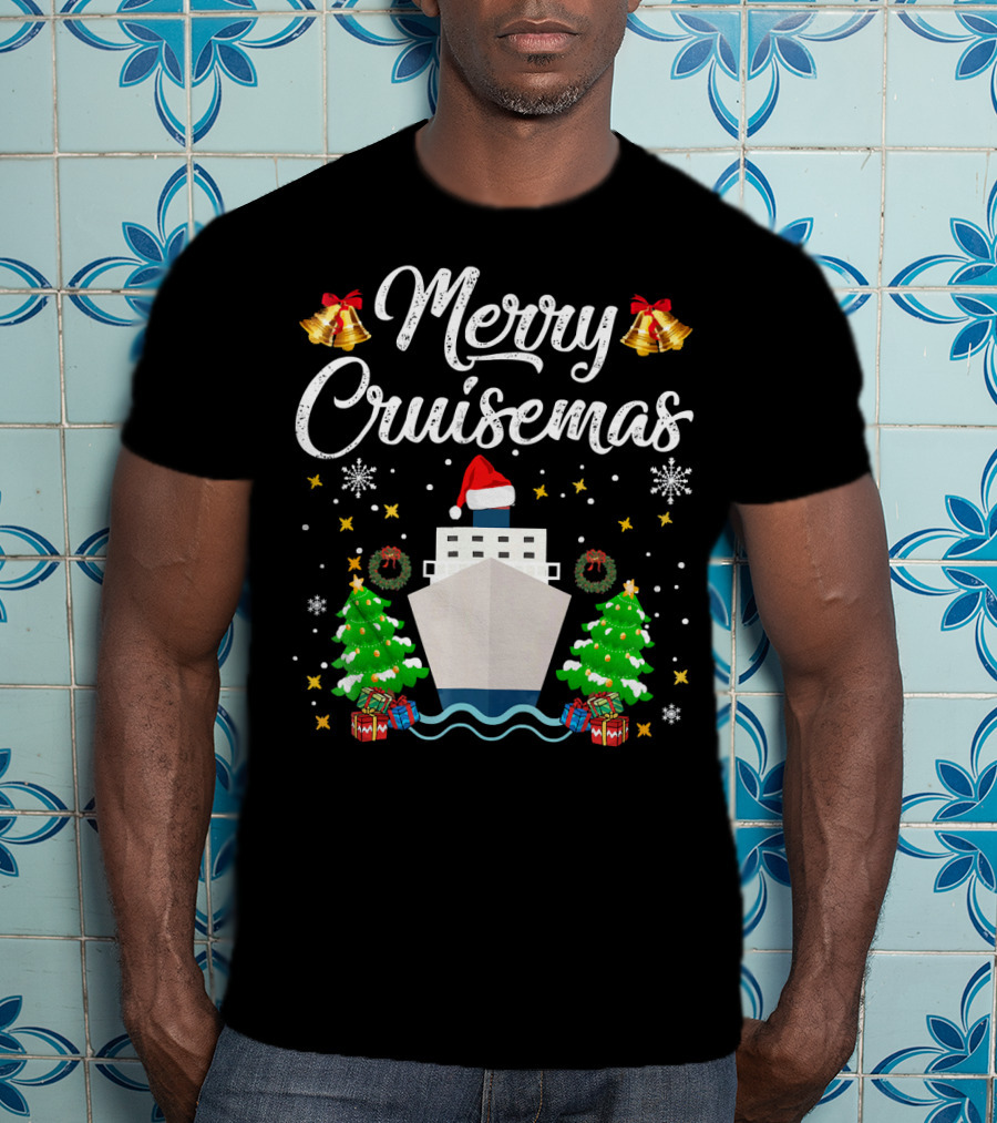 Merry Cruisemas Cruise Ship Christmas Holiday Family Adventure T-Shirt