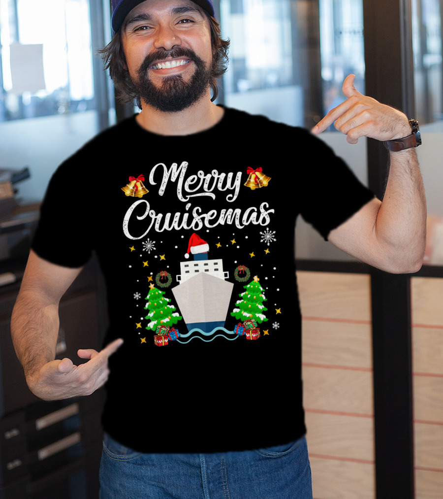 Merry Cruisemas Cruise Ship Christmas Holiday Family Adventure T-Shirt