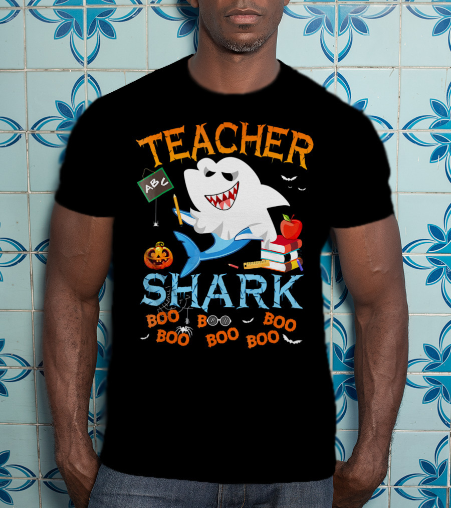 Teacher Shark Halloween Boo Classroom T-Shirt