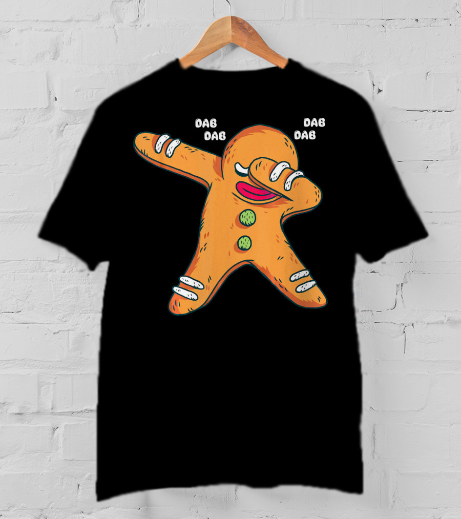 Dab Dab Gingerbread Cookie Christmas Dance T-Shirt