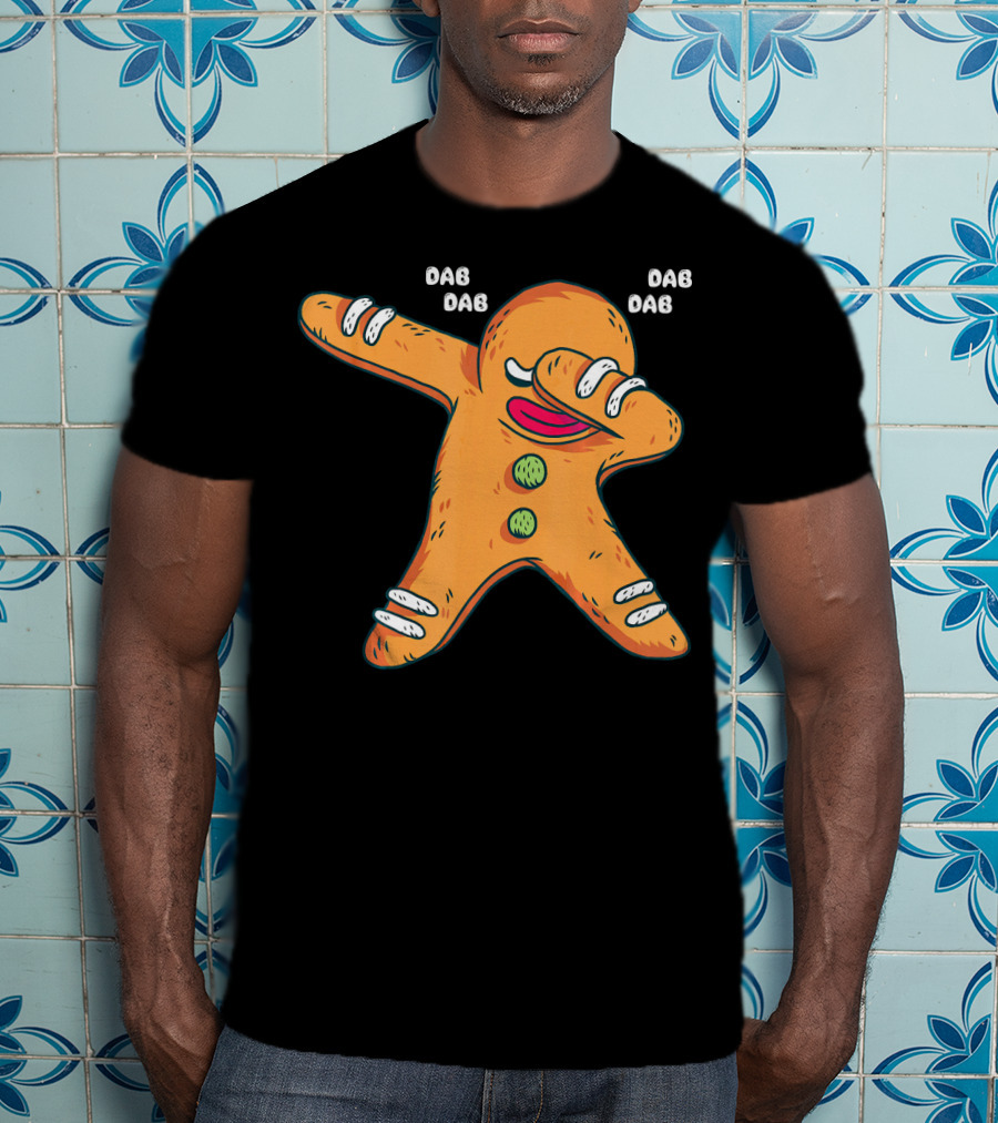 Dab Dab Gingerbread Cookie Christmas Dance T-Shirt