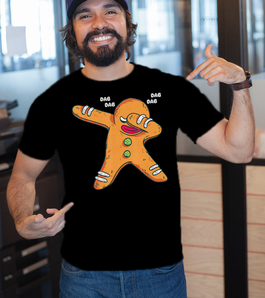 Dab Dab Gingerbread Cookie Christmas Dance T-Shirt