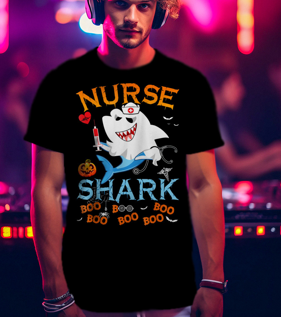 Nurse Shark Halloween Boo Scary Nurse Shark T-Shirt