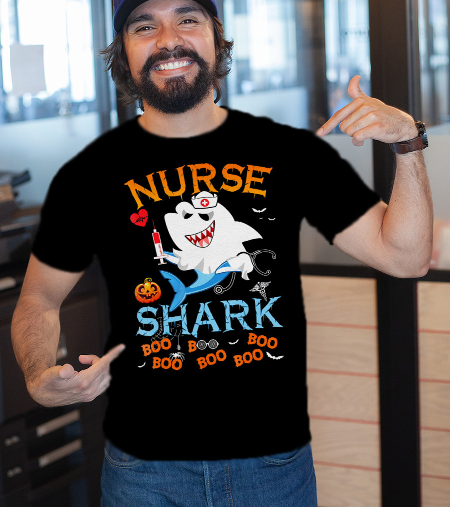 Nurse Shark Halloween Boo Scary Nurse Shark T-Shirt