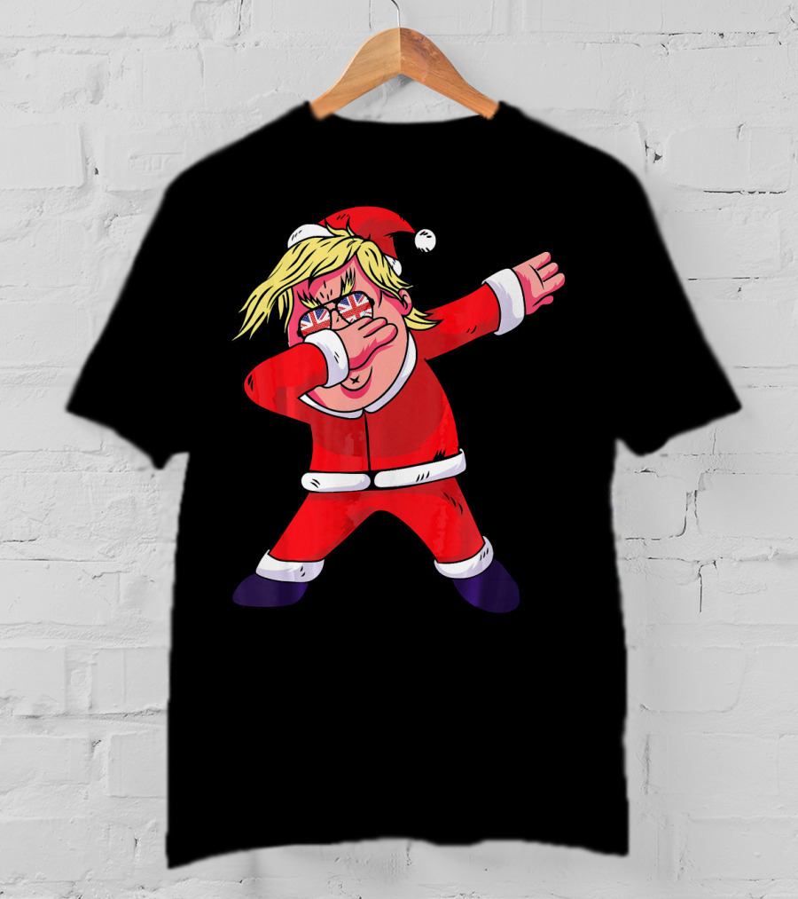 Dabbing Santa Claus With Sunglasses And Santa Hat T-Shirt