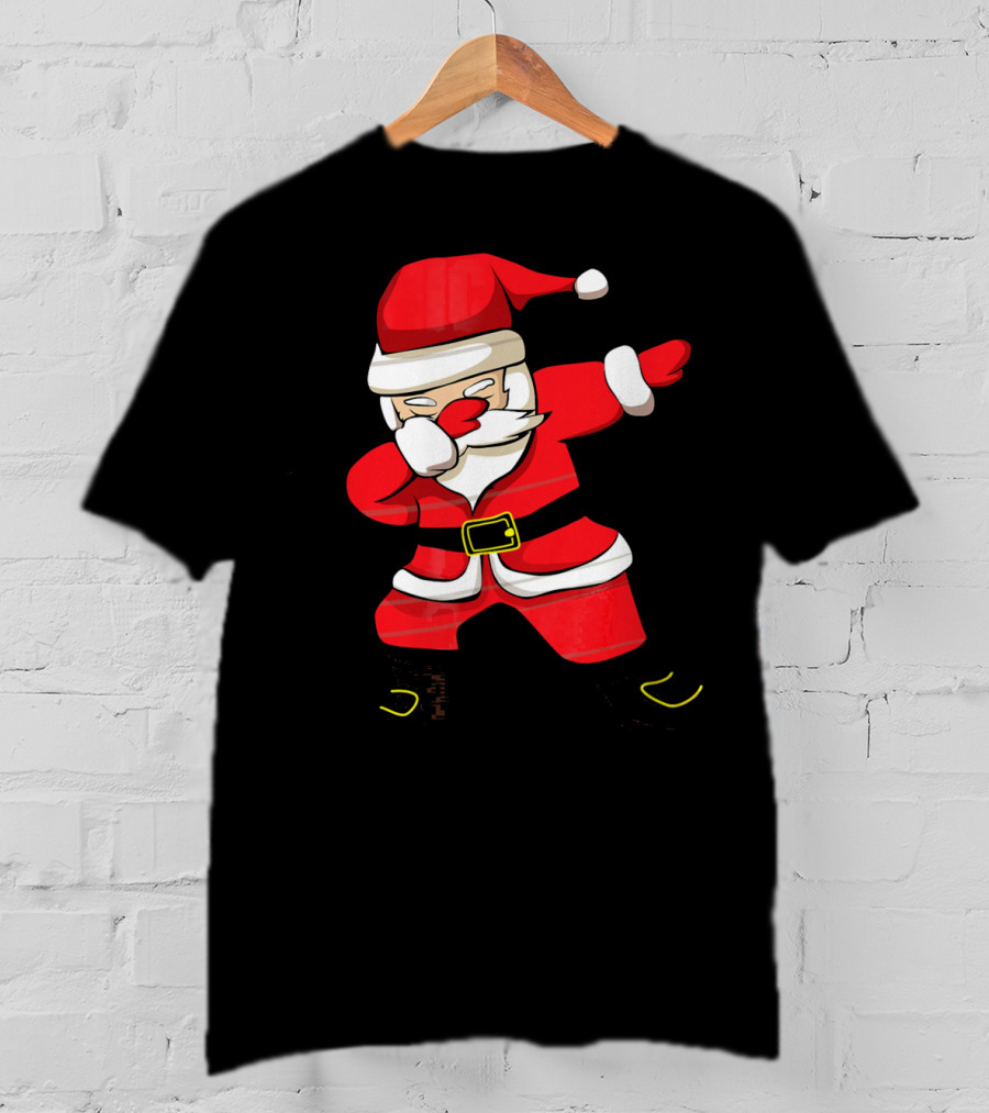Dabbing Santa Christmas Santa College Dab Move Iconic Festive T-Shirt